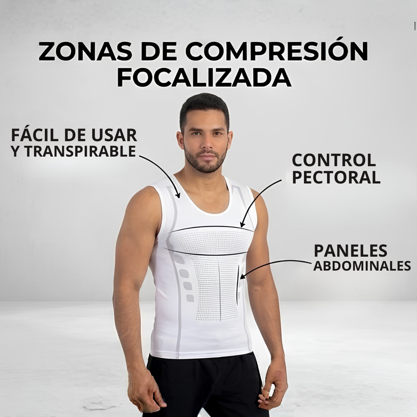 DALURO® Camiseta Reductora e Invisible - Cuello en U