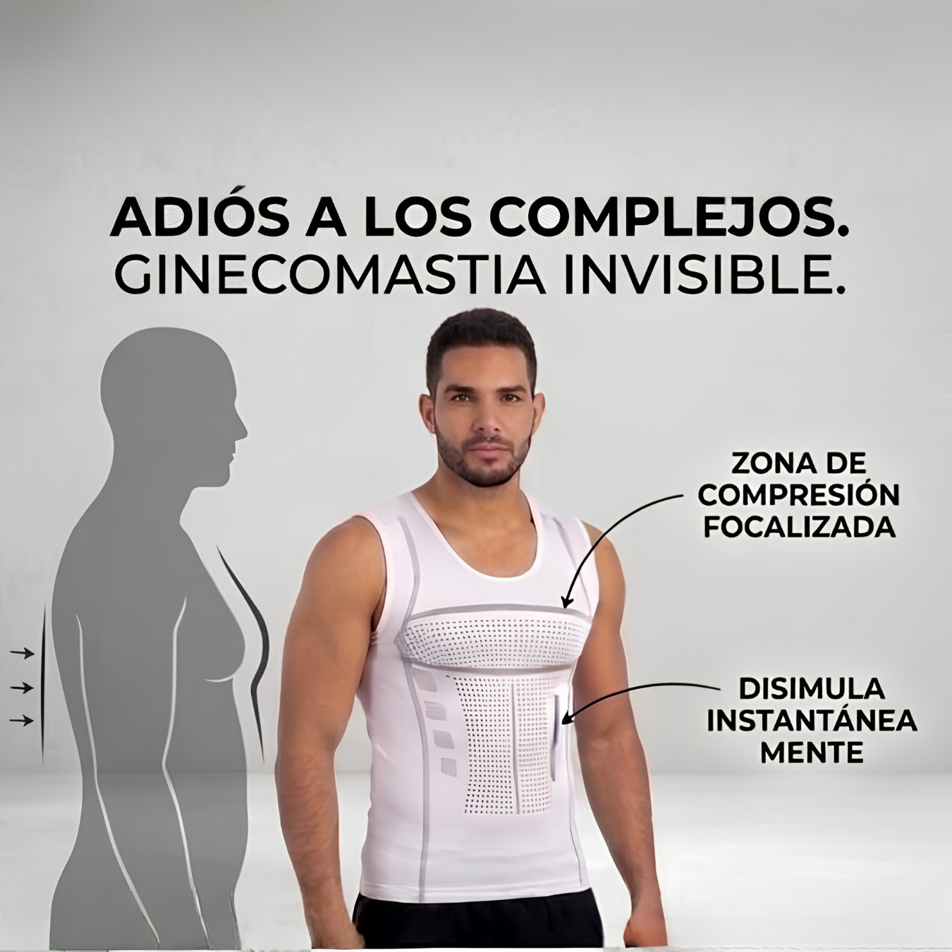 DALURO® Camiseta Reductora e Invisible - Cuello en U