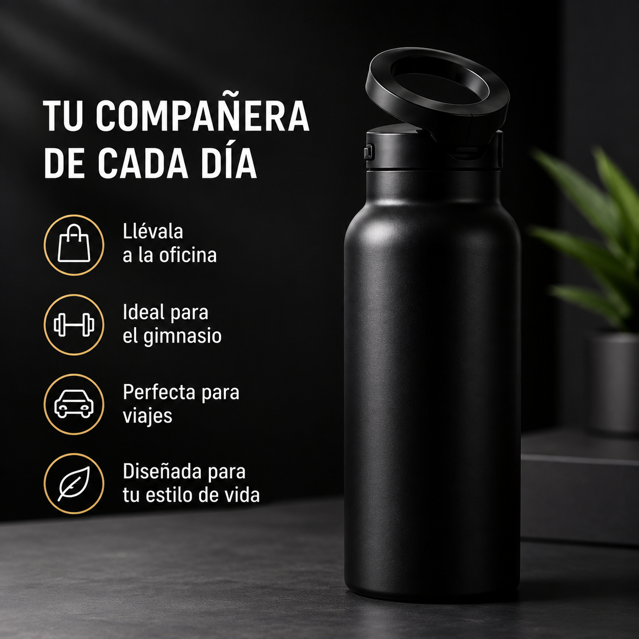 Daluro™ Termo Botella Magnética Premium 750ml